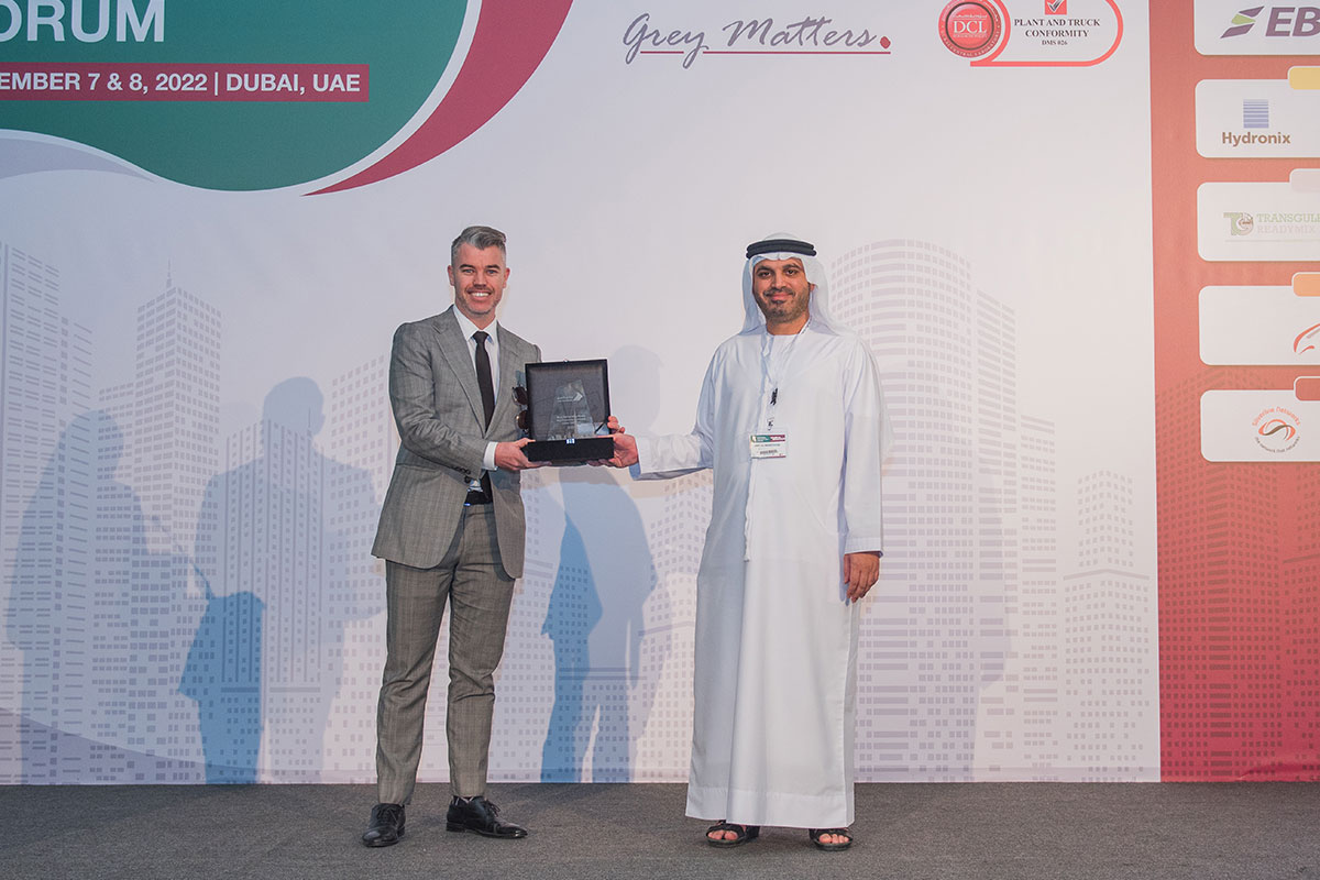 Conmix - Awarded The Best Readymix Award in Dubai